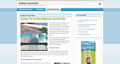 Desktop Screenshot of outdoortileforpatio.net